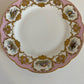 19th Century Hand-painted Pink Bird Plate