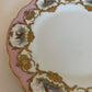 19th Century Hand-painted Pink Bird Plate