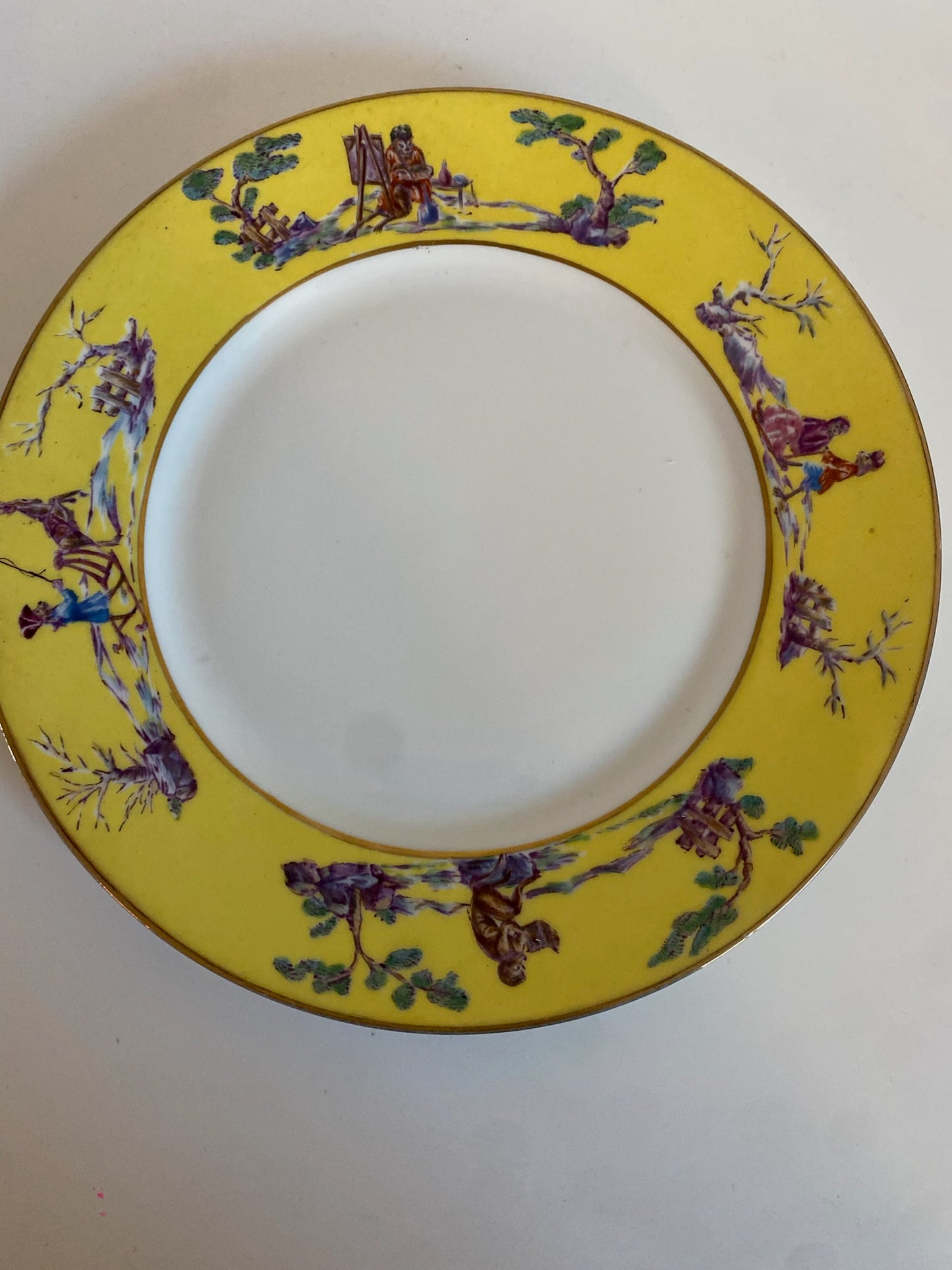 19th Century Rare Monkey Motif Plate