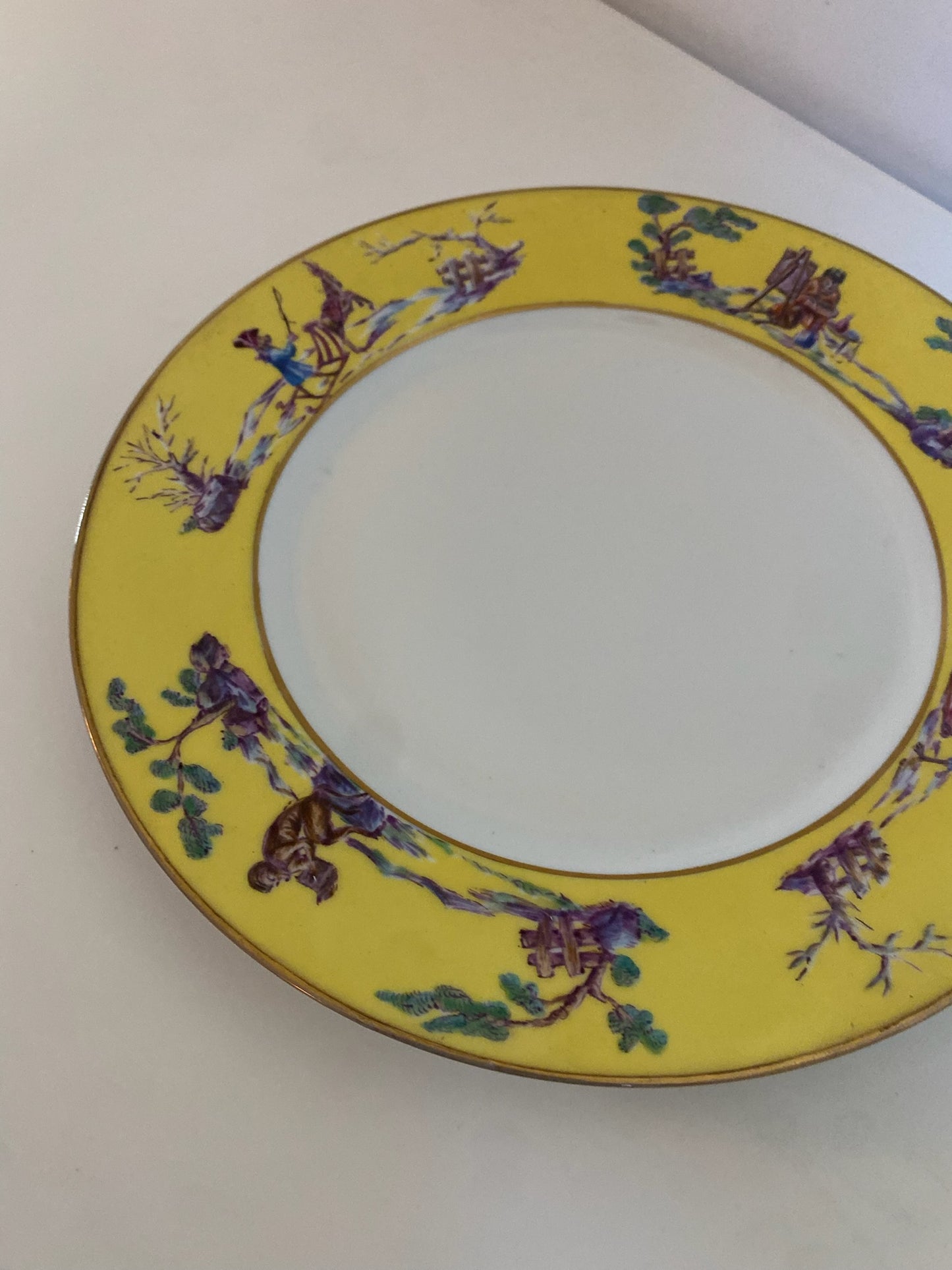 19th Century Rare Monkey Motif Plate