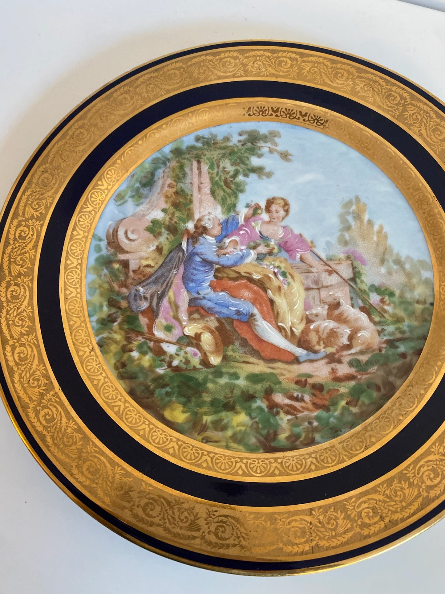 Limoges Romance Motif Plate