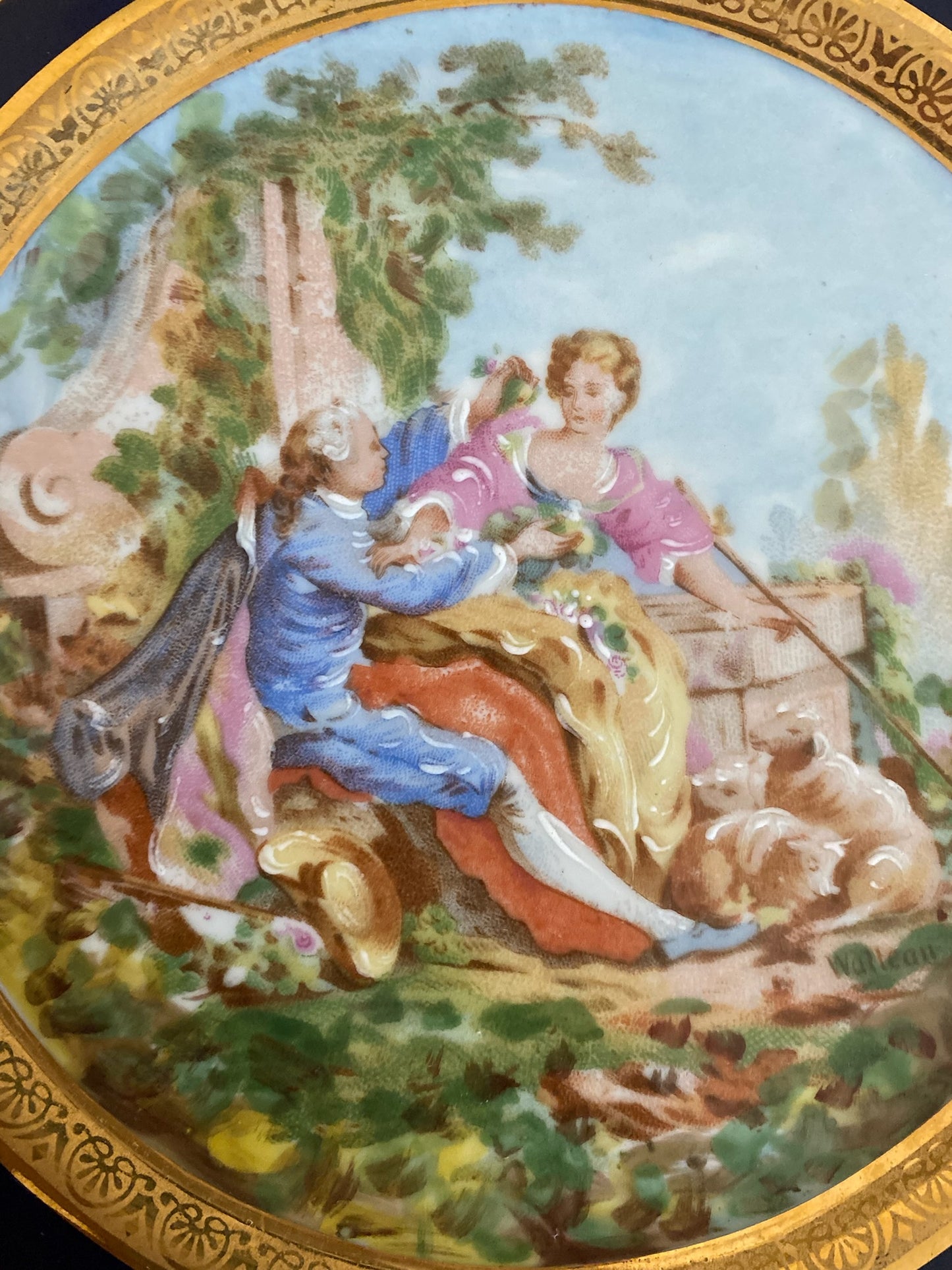 Limoges Romance Motif Plate