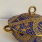 Limoges Gold and Blue Jewellery Bowl