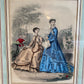 Framed Etching of Two Women in 19th Century France