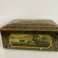 1960s Intricate Countryside Tin Box