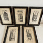 5 Framed Etchings of Old Paris