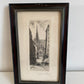 5 Framed Etchings of Old Paris