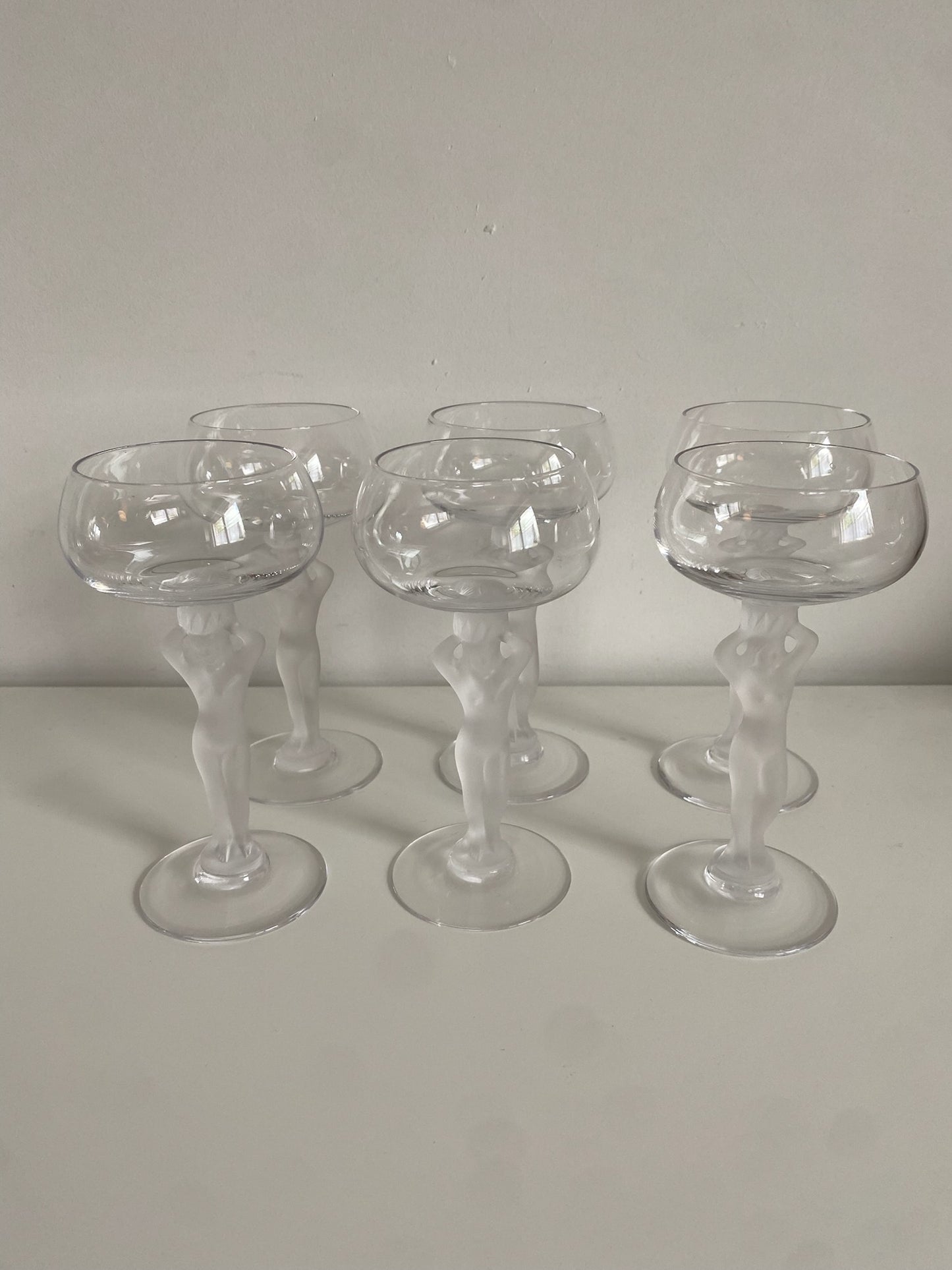 5 Crystal Venus Glass Set