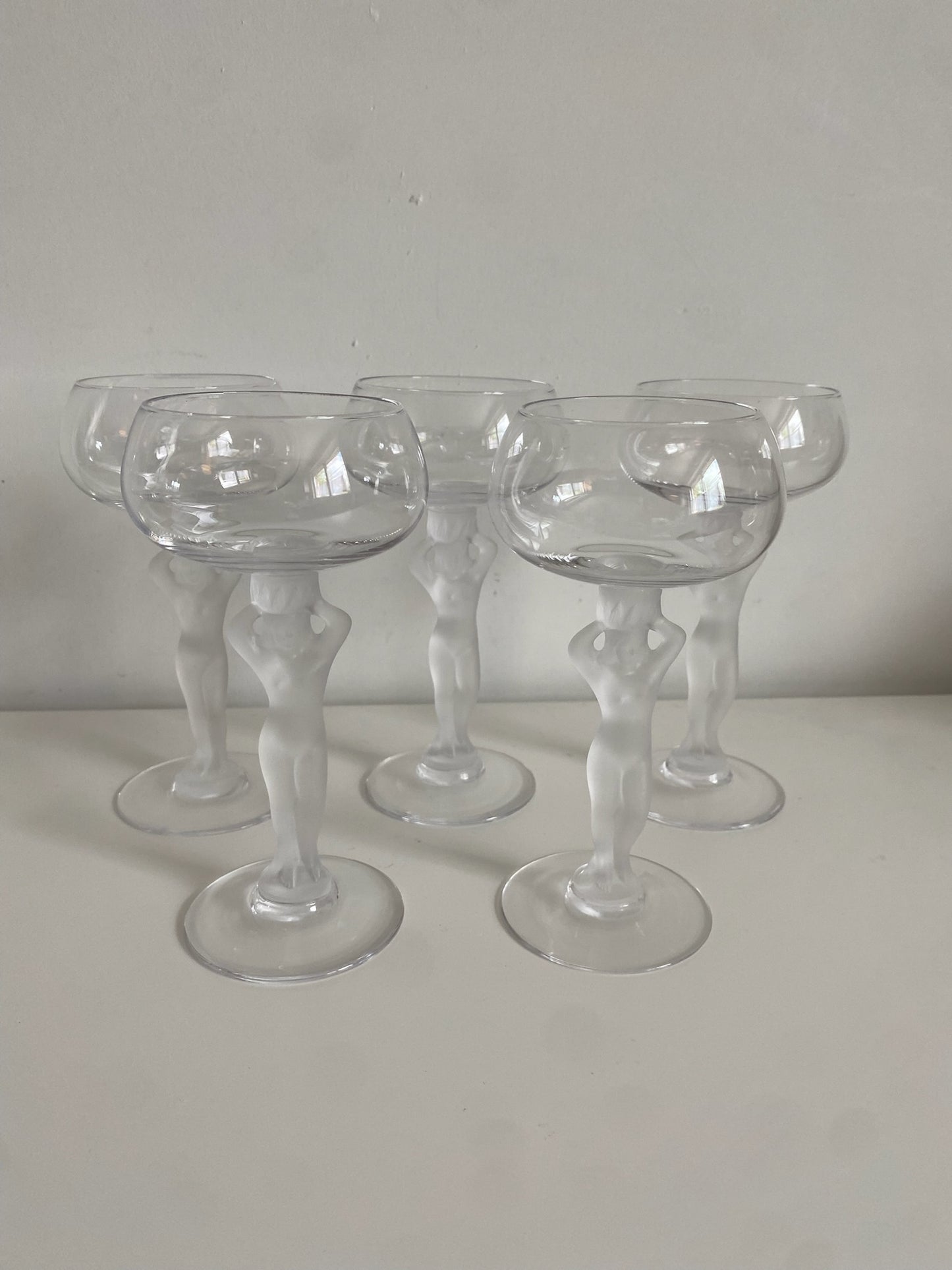 5 Crystal Venus Glass Set