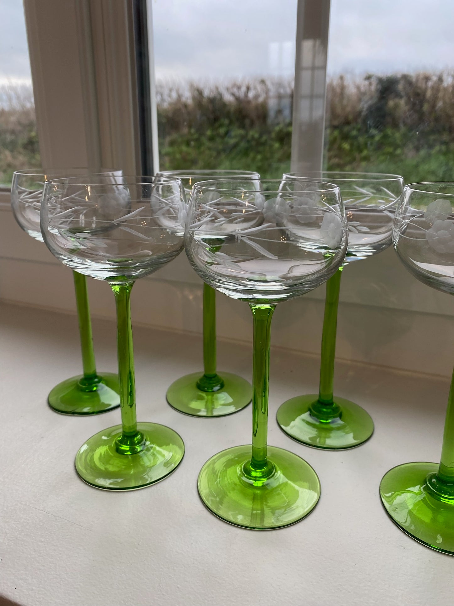 Set of 6 Vintage "Verre d'Alsace" Glasses