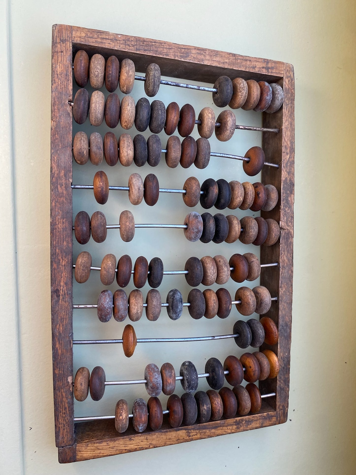 1950s Coloured Wood and Metal Normand Abacus