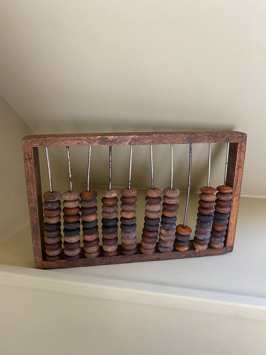 1950s Coloured Wood and Metal Normand Abacus