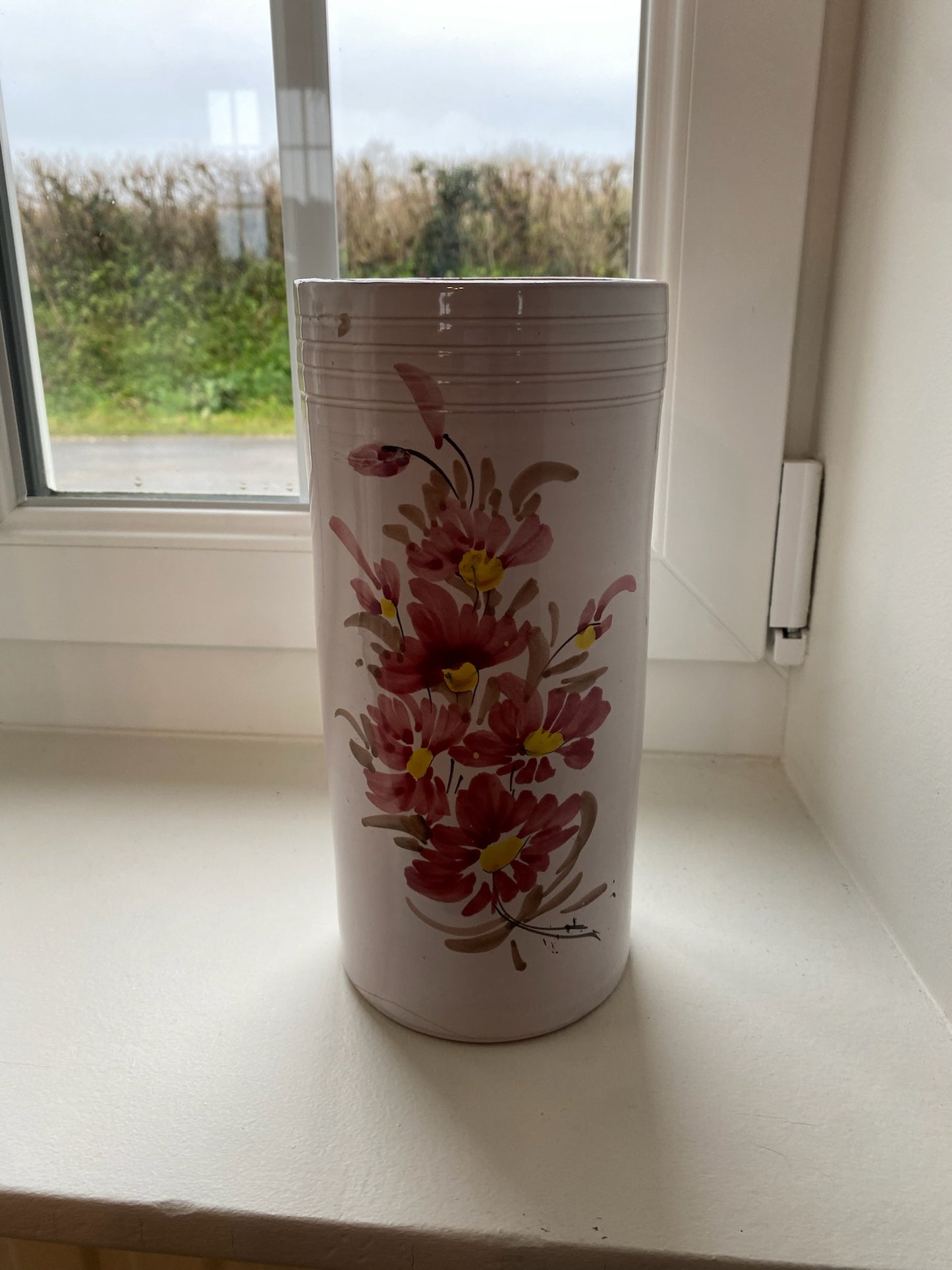 1950s Normand Hand-painted Flower Vase