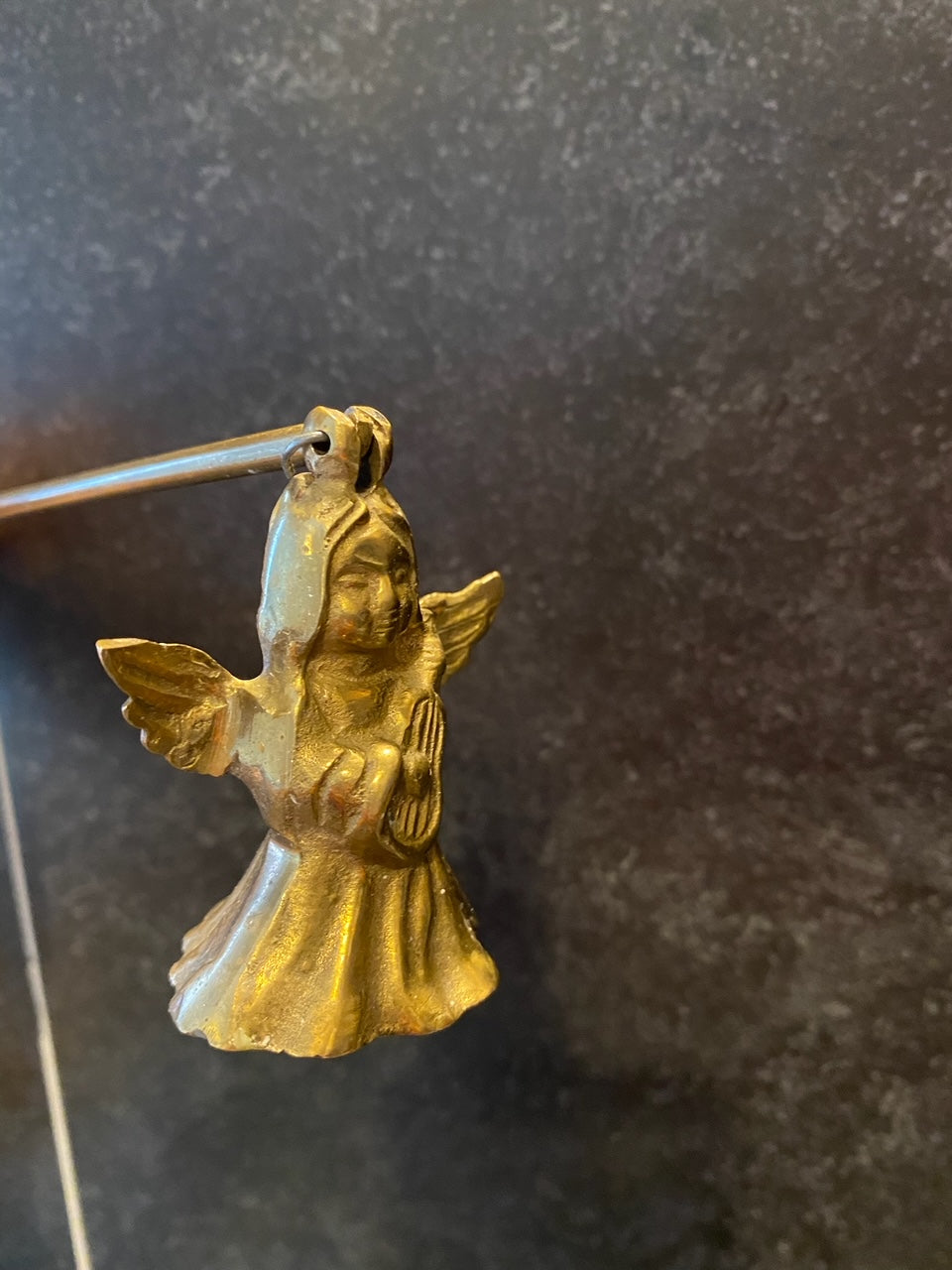 Brass Angel Candle Douter ("éteignoir")