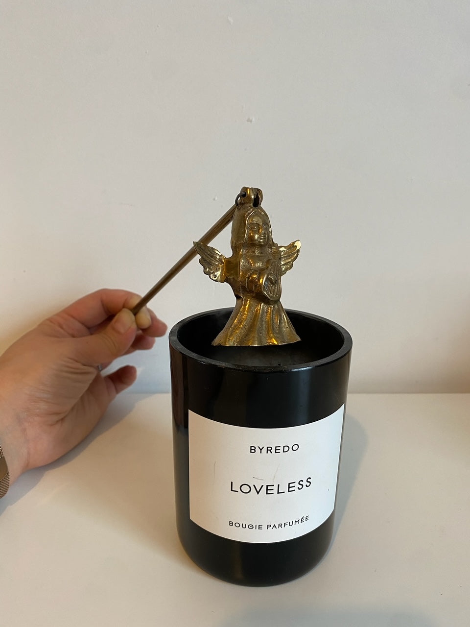 Brass Angel Candle Douter ("éteignoir")