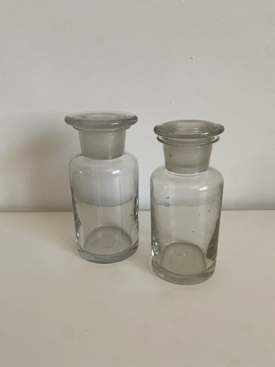 Pair of 19th Century Apothecary "Flacon" Glasses